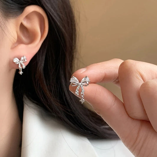 Amora Bow Helix Earrings