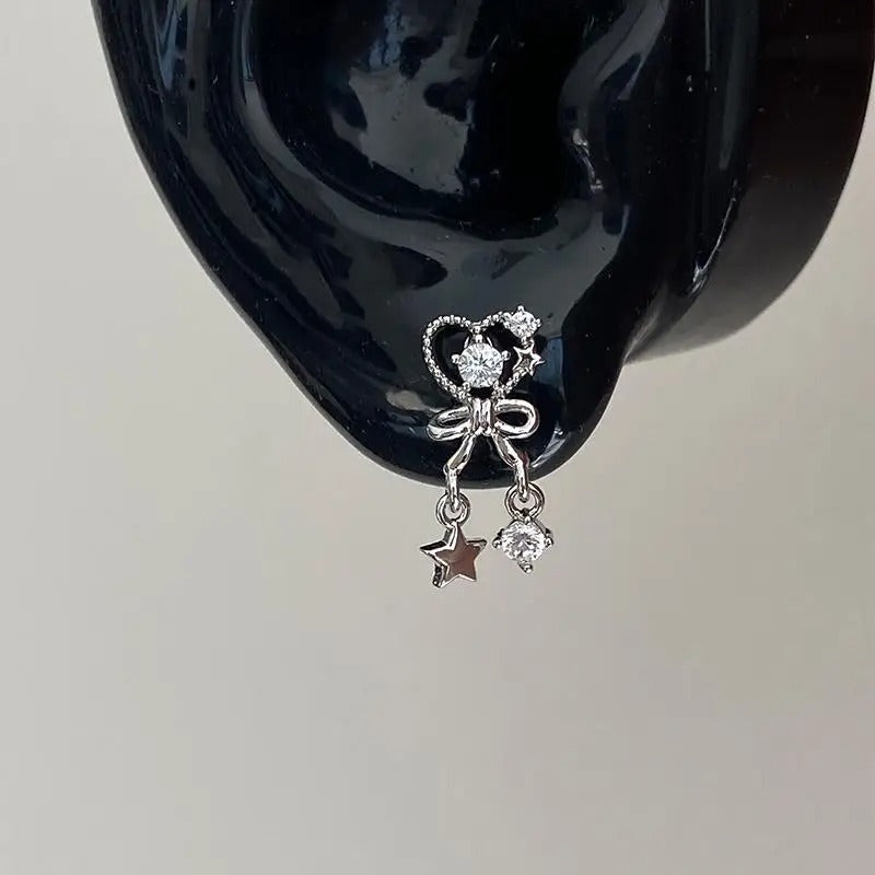 Starlight Bow Helix Earrings