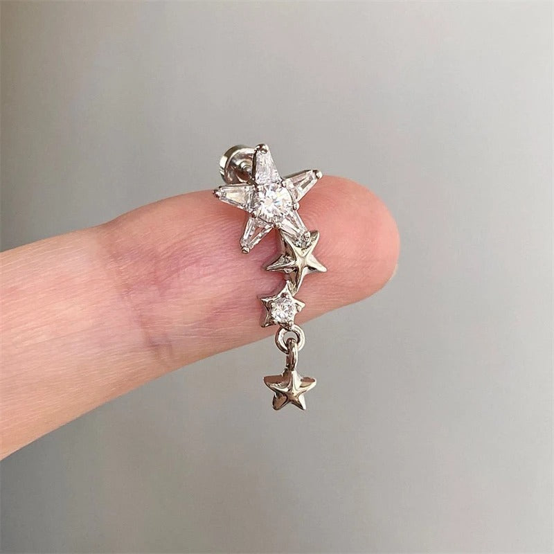 Starlight Drop Helix Earrings