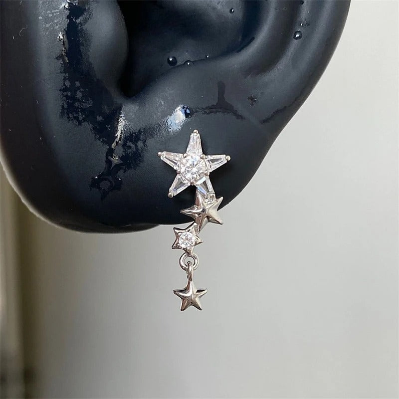Starlight Drop Helix Earrings
