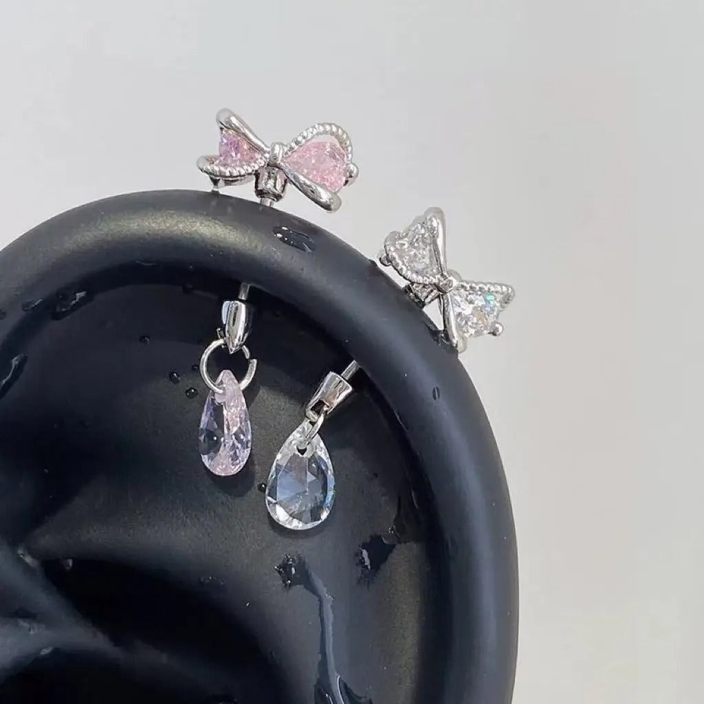 Alura Bow Helix Earrings