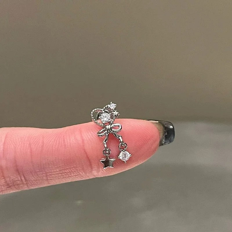 Starlight Bow Helix Earrings