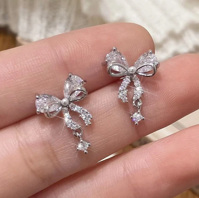 Amora Bow Helix Earrings