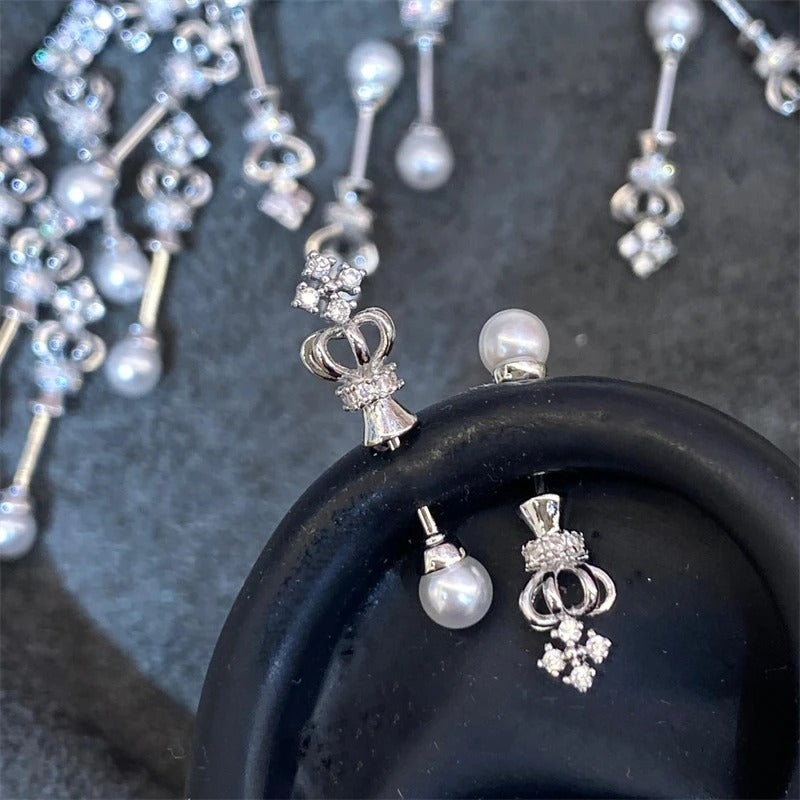 Crown Pearl Helix Earring